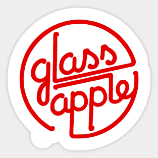 Glass Apple Topeka (front/back) Old LG & New logos Sticker